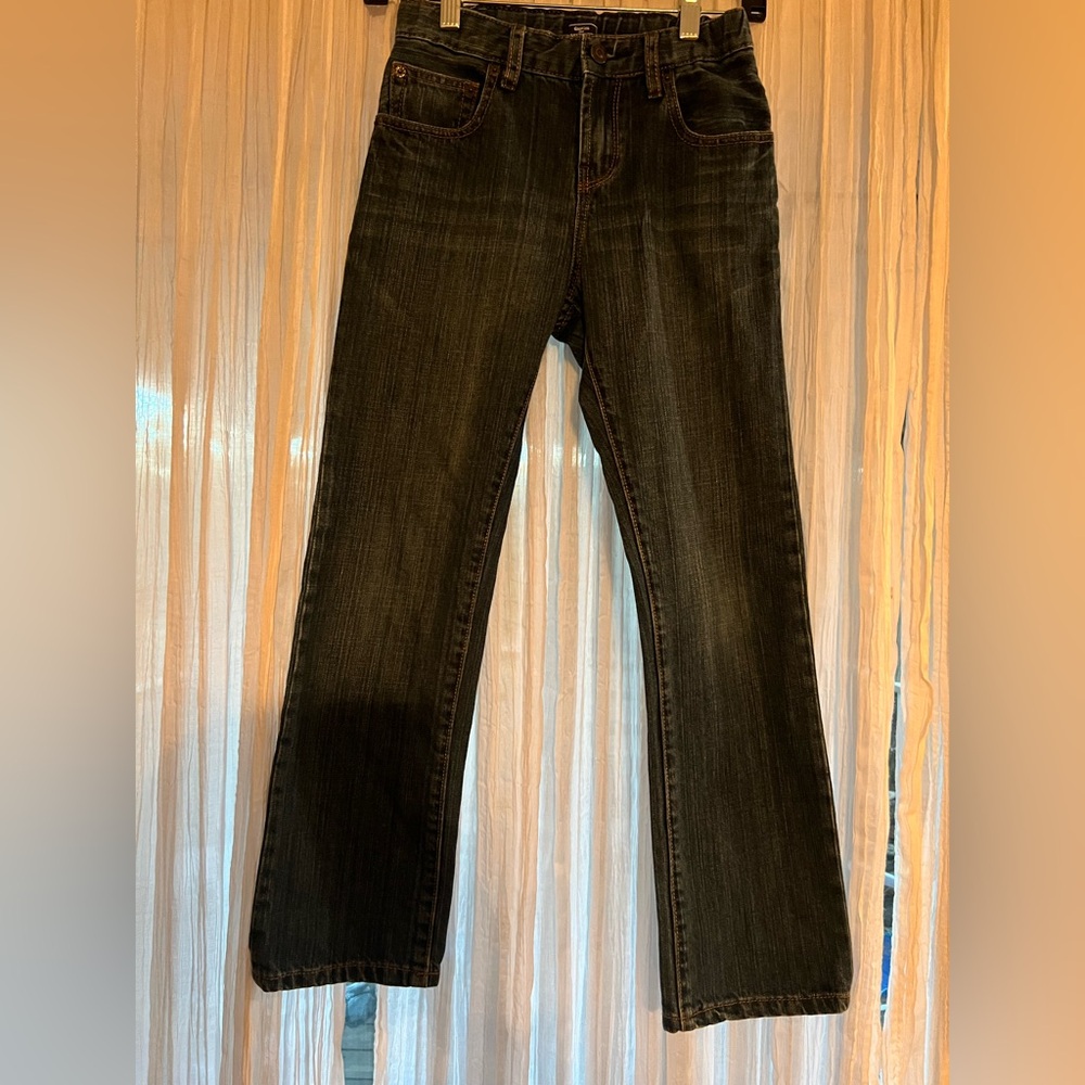 EUC-GAPKids Slim Straight Fit Blue Jeans w/ Adjustable Waist-Size 10
